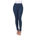 thumbnail image 4 of Jxximdong Leggings for Women Fashion Women's Pure Color High-waisted Straight-barrel Small Feet Jeans Blue XL Yoga Pants, 4 of 9