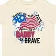 thumbnail image 4 of Inktastic Home of the Free Because My Daddy is Brave Boys or Girls Toddler T-Shirt, 4 of 5