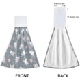 thumbnail image 4 of SKYSONIC Hanging Kitchen Towel 12" x 17", Rabbit Towel Set 2 Pieces of Dry Towels, 4 of 7