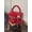 red, variant on Mini Box Crossbody Bag, red Quilted Metallic Purse with Chain Strap, Top Handle & Heart Charm, Women's Evening Clutch