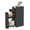 Black, variant on Costway Small Bathroom Storage Cabinet 4-Tier Narrow Toilet Side Storage Cabinet White