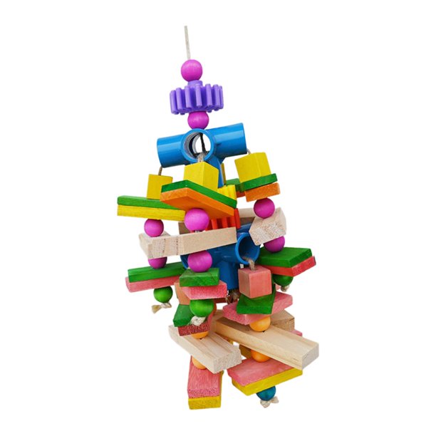 Juguete para masticar loros, pájaro de juguete para practicar, soporte único para percha para pájaros, jaula, juguete para rasgar, accesorios para