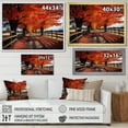 thumbnail image 4 of Designart "Canada Orange Autumn Euphony II" Landscapes Canvas Art Print, 4 of 5