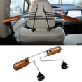 thumbnail image 4 of Miulika Adjustable Car Headrest Back Seat Coat Hanger Quick Travel Space-Saving for Suit Brown, 4 of 9