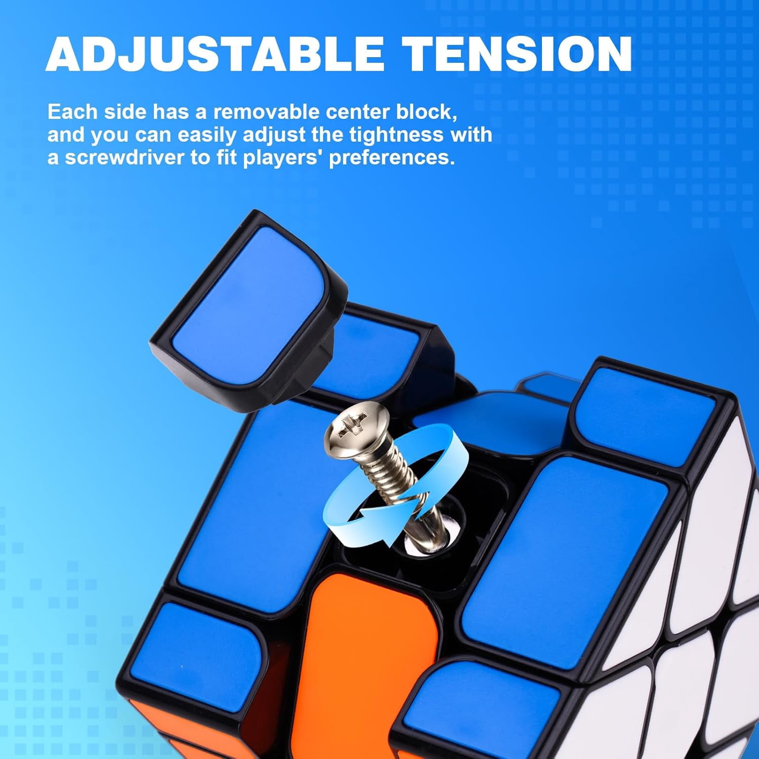 AuntyFey 5 Pack Magic Speed Cube Set, 2x2, 3x3, 4x4, Triangle Megaminx Stickerless Speed Cubes for Kids & Adults