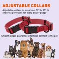 thumbnail image 6 of DogLine -Biothane Waterproof Dog Collar with Quick Release Buckle Strong Coated Nylon Webbing with Odor-Proof for Easy Care and Clean Fits Small Medium Large Dogs(Red: L: 15" - 25" | Width 1"), 6 of 8