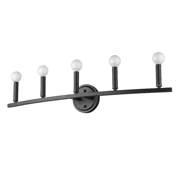 IN41156BK-Acclaim Lighting-Sawyer - 5 Light Bath Vanity Matte Black Finish