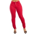 thumbnail image 5 of Womens Juniors Red Skinny Jeans - Butt Lifting Mid Rise Skinny Jeans - Mid rise Skinny Jeans 10990M, 5 of 6