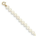 thumbnail image 3 of 14k 4-5mm White Near Round Freshwater Cultured Pearl Necklace in 14k Yellow Gold, 3 of 3