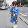 thumbnail image 4 of UAYOTSE Toddler Baby Boy Summer Outfit Funny Letter T-Shirts Top Shorts Set Infant Boy Summer Clothes 6 12 18 Months 2T 3T Sets,Sizes 12-18 Months, 4 of 8