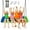 Blue, Orange, Green, variant on Goplus 700lb Giant 60'' Platform Tree Swing Outdoor w/ 2 Hanging Straps Green