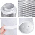 thumbnail image 4 of ventilador en línea de carbón de 4/6/8 pulgadas, 38 mm de espesor, carbón activado, brida reversible, acero inoxidable, cumple con los estándares de - 4 pulgadas, 4 of 6