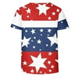thumbnail image 5 of VerPetridure American Flag Shirts for Women 4th of July T Shirt Funny USA Print Crew Neck Tees Patriotic Casual Short Sleeve Tops, 5 of 5