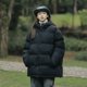 thumbnail image 3 of Chaqueta de invierno unisex 2024, parkas cálidas para hombre y mujer, abrigo grueso y cálido para hombre, cuello alto, color sólido, parka informal, ropa de calle de moda, 3 of 5