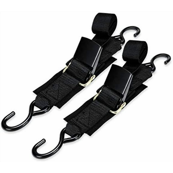 Boat Trailer Transom Tie Downs Straps 1200 LBS, 2" x 4' Adjustable Boat Buckle Transom Tie Downs to Trailer, Marine, Jet ski, Pontoon, with Quick Release Buckle & Anti-Scratch Hooks$$Watercraft