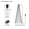 thumbnail image 3 of Luces LED inteligentes para árbol de Navidad con temporizador remoto, sincronización de música, control por aplicación Bluetooth, luces para árbol de Navidad, decoración de fiestas de hadas, 3 of 5