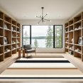 thumbnail image 2 of ODIKA 3'x5' Machine Washable Non-Slip Area Rug, Minimalist Beige High Traffic Rug, Beige, 1083769, 2 of 7