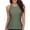 Green, variant on Women's High Neck Tankini Top - Padded Push Up, Deep Open Back, Elastic Tummy Control Fabric