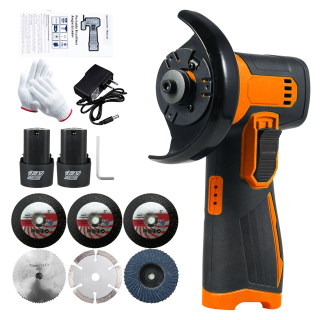 Angle ,2pcs 1300mah -ion Kit Disc 3 12v Brush Kit 3 Inch/76mm Tool 1300mah -ion Battery Brush Kit Disc 76mm Tool With Tool W/ 2pcs Battery Button Position Twirltide