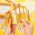 thumbnail image 3 of Coronas de papel doradas MGZTTHW para niños, bricolaje, cumpleaños, 30 unidades, 3 of 7