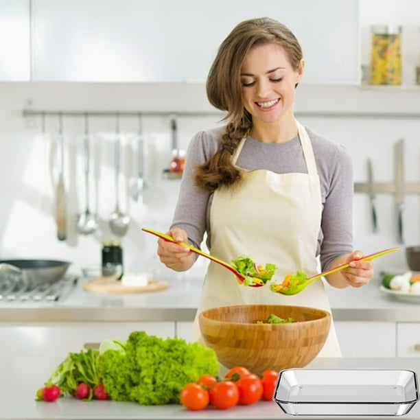 Bandeja de plástico transparente para servir | Plato de frutas para barbacoa, fondue y fiestas familiares | Bandeja apilable y duradera para mesas de picnic y aperitivos | Organizador de cocina