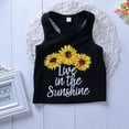 thumbnail image 5 of Toddler Kids Baby Girl Sunflower Outfits Sleeveless Tank Top Denim Shorts Summer Clothes Size 2-3T, 5 of 9