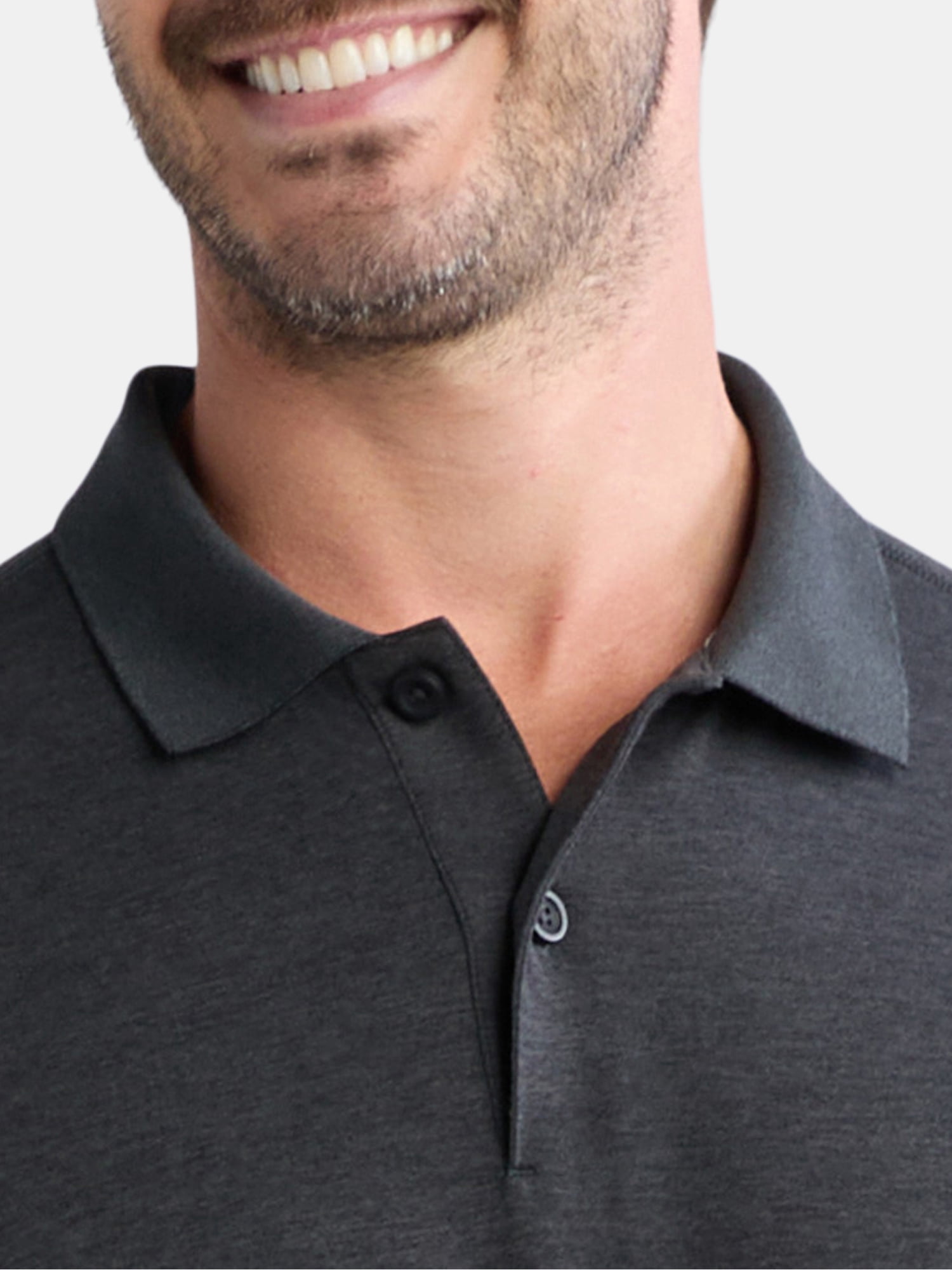 Athletic Works Men's and Big Men's ButterCore Polo Shirt, Sizes XS-5XL