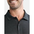 thumbnail image 4 of Athletic Works Men's and Big Men's ButterCore Polo Shirt, Sizes XS-5XL, 4 of 5