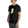 thumbnail image 4 of Funny Smiski Character Shirt – Glow in the Dark Kawaii Tee Unisex Fit (Black, XS), 4 of 6