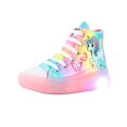 thumbnail image 2 of Tenis Niña Luces Led Botas Botin Moda Colores y Unicornio Urbano SCAPE M-345 LED UNIC TRANY BCO 21 cm., 2 of 5