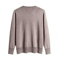 thumbnail image 5 of Sweaters for Women Long Sleeve Crew Neck Ribbed Knit, Lightweight Soft Cozy Warm Pullover Tops Camel M, 5 of 5