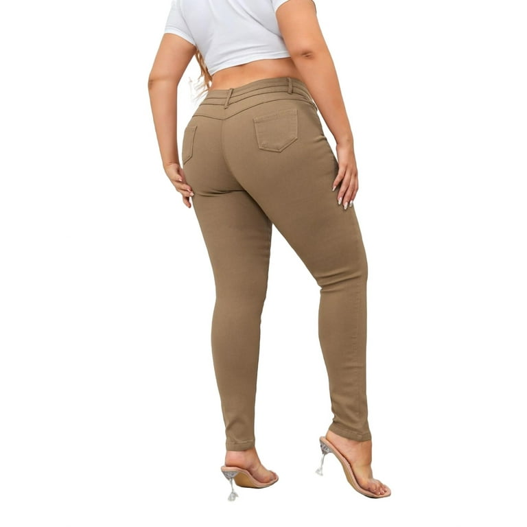Plus size hotsell skinny fit khakis