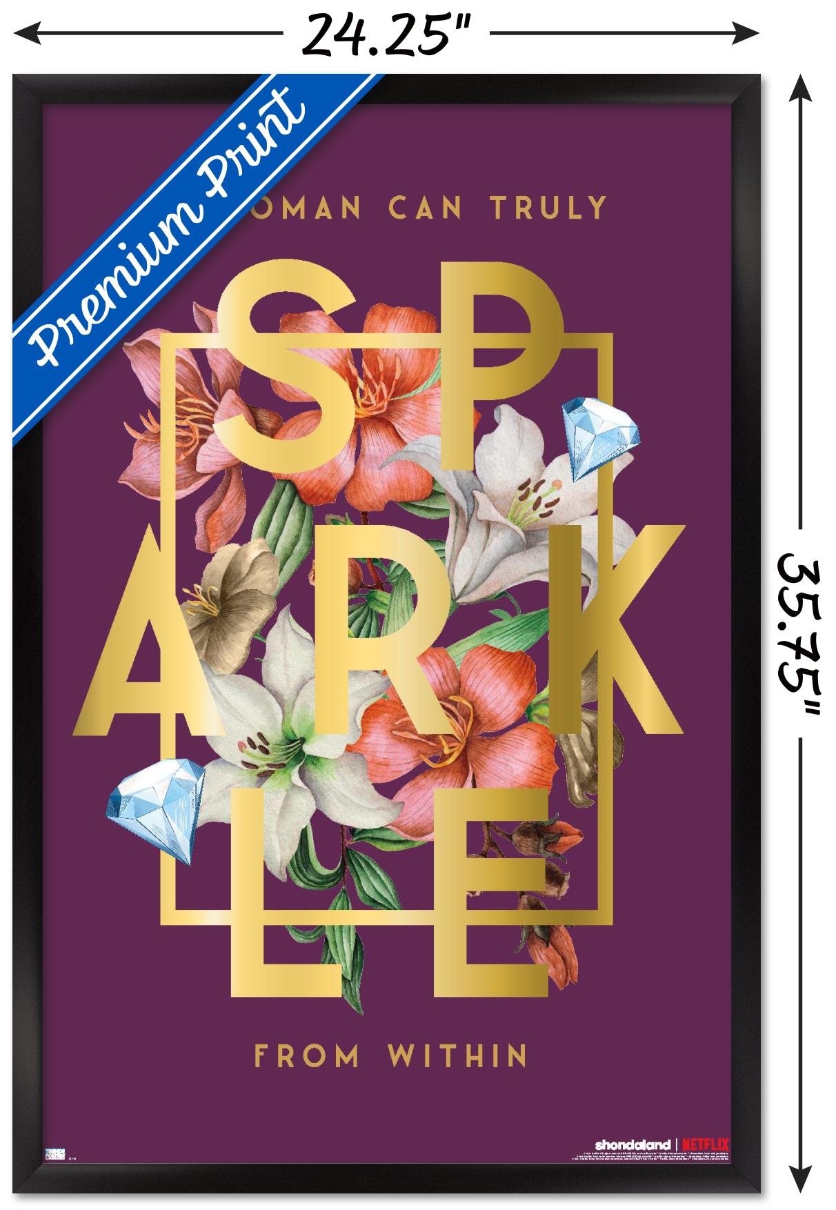 Netflix Bridgerton: Season 2 - Sparkle Wall Poster, 22.375" x 34" Framed