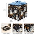 thumbnail image 3 of Animal Large Capacity Foldable Storage Basket with Handle, 10.8"x10.5"x10.6" - Storage Bins, Storage Containers, 3 of 6