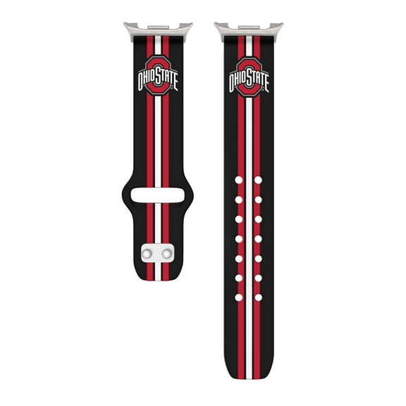 Ohio St HD Unisex Watch Band for Samsung Galaxy Watch 8 (Wide Long Stripes)