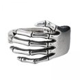 thumbnail image 1 of Plata Hand Loop Joyería creativa para fiesta Acción de gracias Hombres Zulema Anillo ajustable, 1 of 8