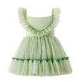 thumbnail image 2 of WOYY Little Girls Sleeveless Mesh Tutu Dress Ruffle Tulle Birthday Party Princess Dress, 2 of 8