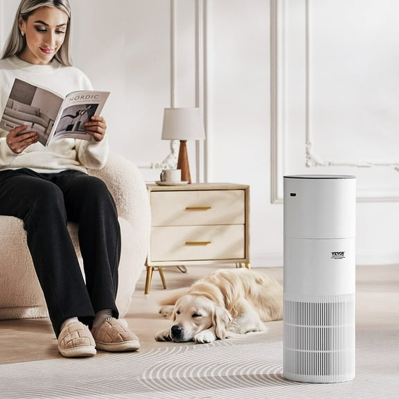Powerful Air Cleaner for Large Rooms, 1090 ft² Coverage, True HEPA 11 Filter, Reduces Allergens, Smoke, Dust