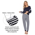 thumbnail image 3 of Avidlove Maternity Nursing Pajama Set for Breastfeeding Loungewear Sets Women Fall Long Sleeve Top and Jogger Pants for Pregnant and Postpartum, 3 of 7
