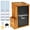 Brown-6.85*3.86*9.72in, variant on OKYMOTOR Suggestion Box with Slot and Lock Wood Donation Box with 10 Suggestion Cards and 3 Erasable Pens,8.11*6.5*7.76in