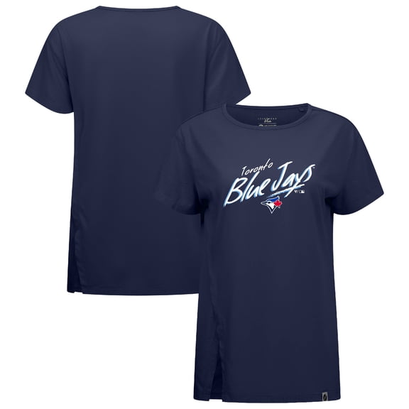 Women's Levelwear Navy Toronto Blue Jays Influx Sizzle T-Shirt