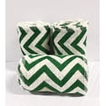 thumbnail image 2 of Cinta de yute AAYU, paquete de 3, chevrón verde, 12,5 cm x 14 m, 2 of 4