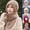 Grey, variant on Women Integrated Knit Hat Scarf Combo Cable Knit Ear Protection Winter Beanie Thick Windproof Knitted Hooded Neck Warmer