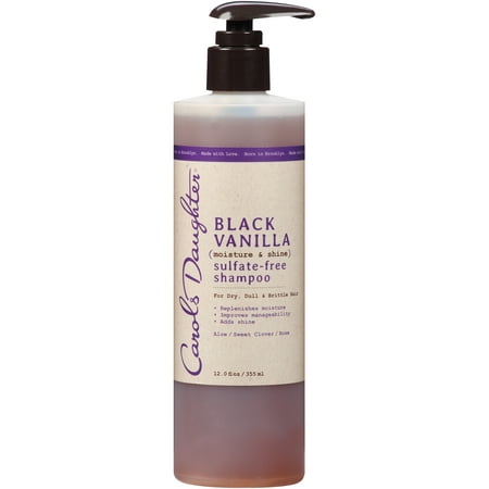 Carol's Daughter Black Vanilla Sulfate Free Shampoo For Dry, Dull or Brittle Hair, 12 fl (Best Shampoo For Dry Brittle Thin Hair)