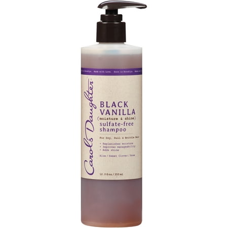 Carol's Daughter Black Vanilla Sulfate Free Shampoo For Dry, Dull or Brittle Hair, 12 fl