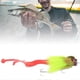 thumbnail image 3 of Artificial Mouse Shape Resin Fishing Lure Soft Bait with Double Treble Hook Green, 3 of 4