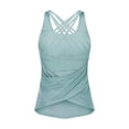 thumbnail image 1 of Blusa deportiva con tirantes cruzados estilo europeo y americano, bonita espalda, prenda exterior de dos piezas, traje de fitness para correr y yoga que combina con todo, 1 of 6