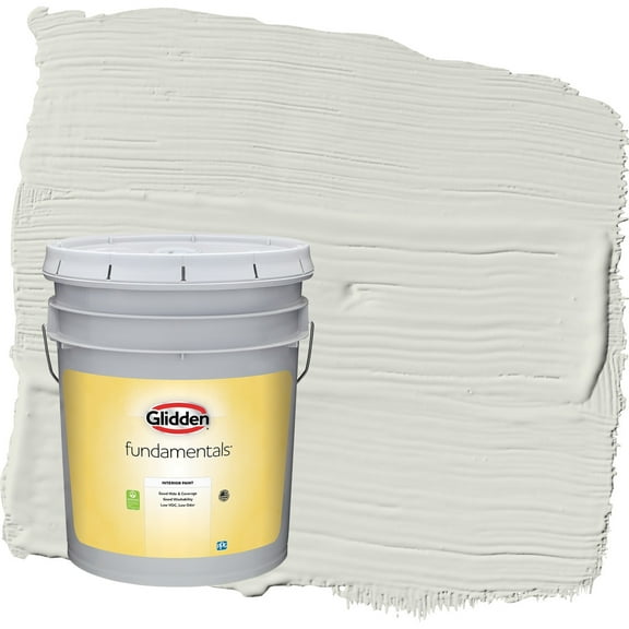 Glidden Fundamentals Anonymous / Green Semi-Gloss Interior Paint, 5 Gallon