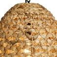 thumbnail image 4 of LNC Holophankton Matte Black with Natural Brown Rattan Modern Bell Hanging Pendant Light, 4 of 16