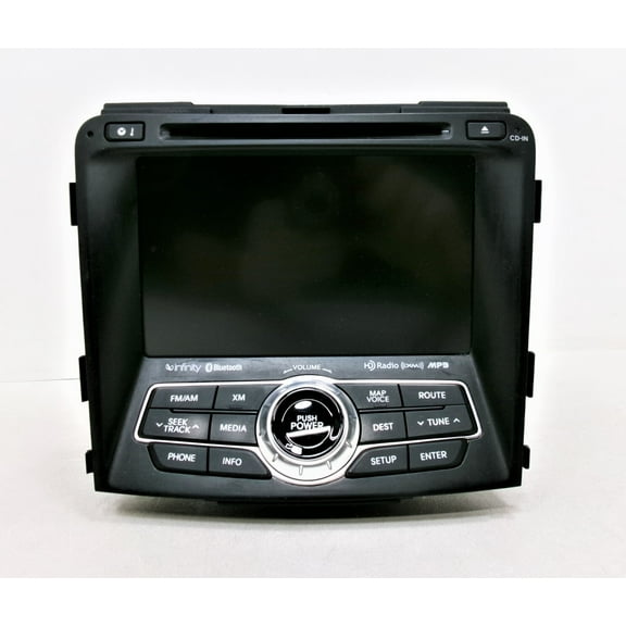 Pre-Owned 2012 Hyundai Sonata AM FM XM HD Navigation Bluetooth MP3 CD Player Radio OEM - Verify Specific Vehicle Fitment In Description - (Good)
